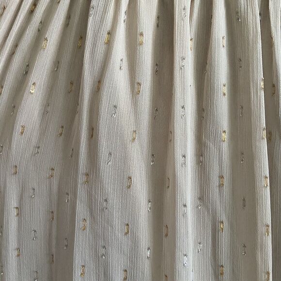 NWT R&M Richards Size 14 Halterneck Gown A-Line Dress Mocha Metallic Thigh Split - Picture 3 of 12